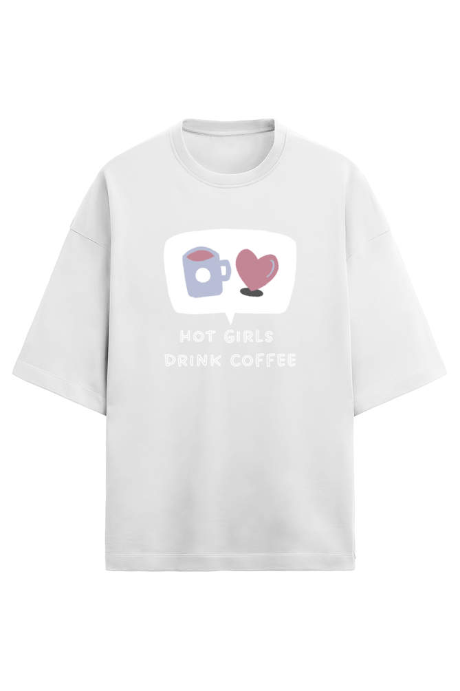 Hot Girls Drink Coffee (White)