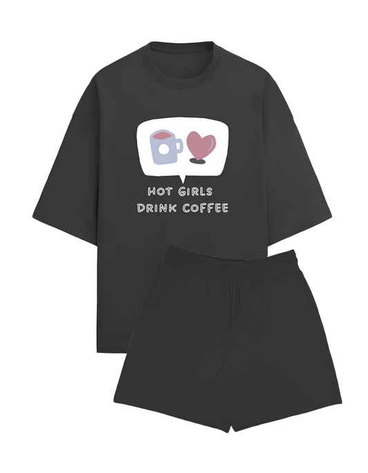 Hot Girls Drink Coffee (Black)